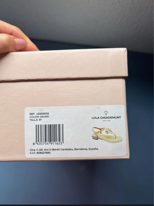 Sandalias Lola Casademunt Beige T.37