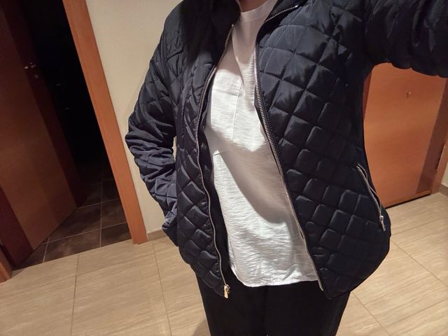 Chaqueta acolchada azul marino