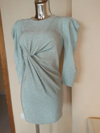 Vestito azzurro lurex tg S