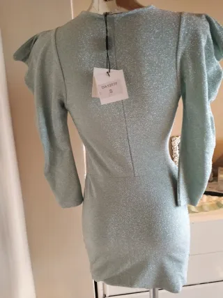 Vestito azzurro lurex tg S