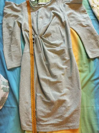 Vestito azzurro lurex tg S