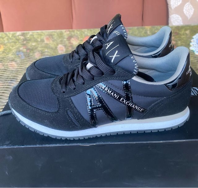 Zapatillas Armani Exchange AX Negras y Grises