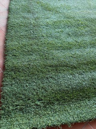 Césped artificial verde 40 mm efecto memoria