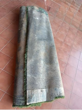 Césped artificial verde 40 mm efecto memoria