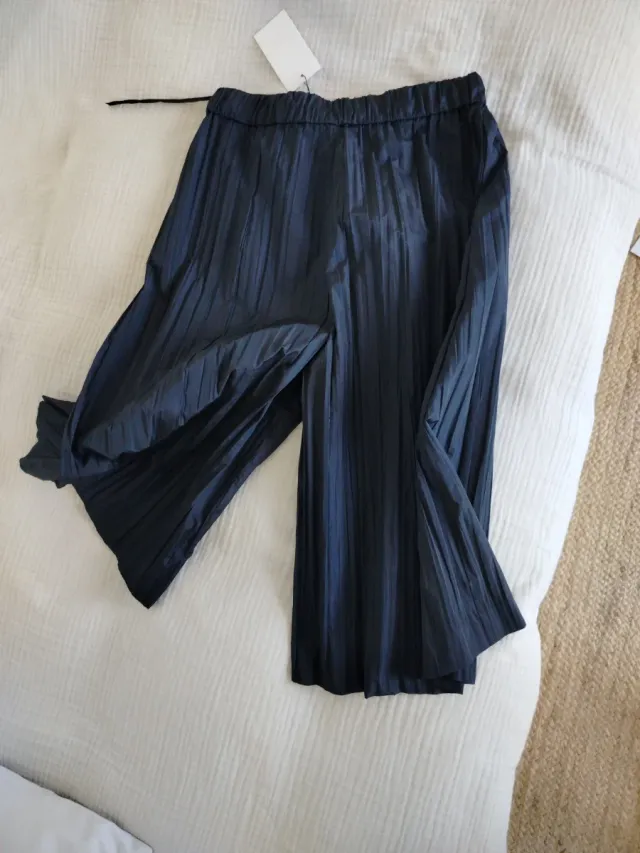 Falda -Pantalon plisado anchos