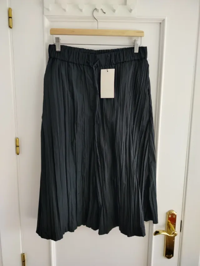Falda -Pantalon plisado anchos