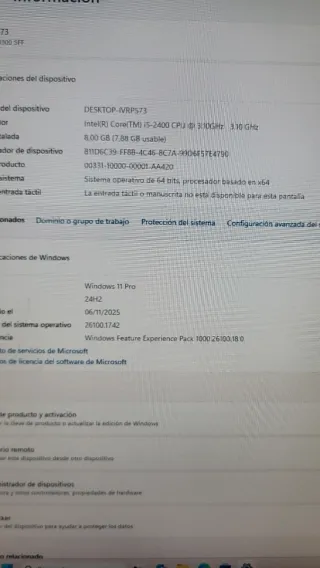 Ordenador HP i5-2400 AA