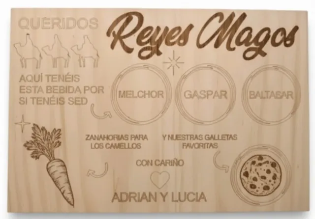 Bandeja Reyes Magos Personalizada