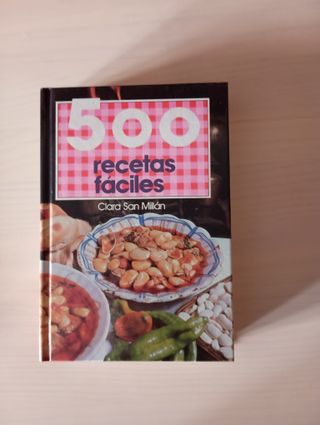 Libro “500 recetas fáciles” de Clara San Millán