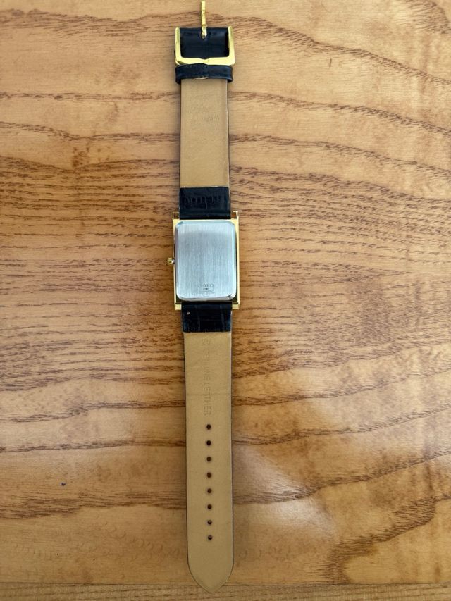 Orologio Seiko Tank Vintage Oro Marrone