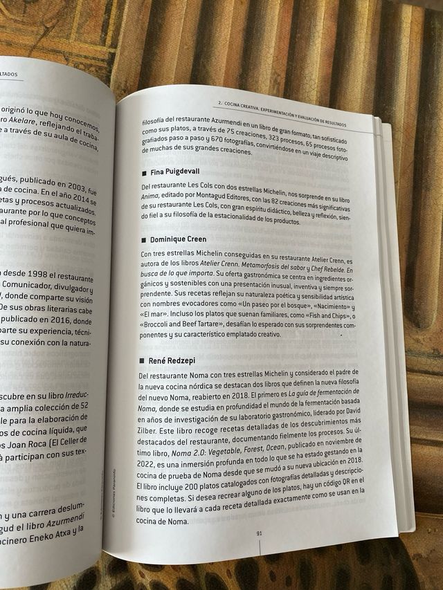 Cocina creativa y de autor