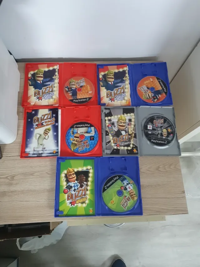 Lote 5 Juegos Buzz PS2 (Trivia)