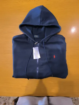 Sudadera Polo Ralph Lauren Azul con Cremallera