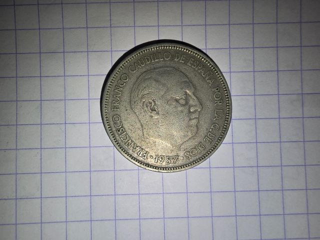 Moneda 25 Pesetas 1957 Estrella 64