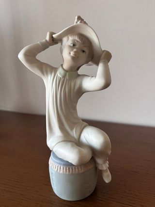 Figura Lladró Original Niña con Sombrero