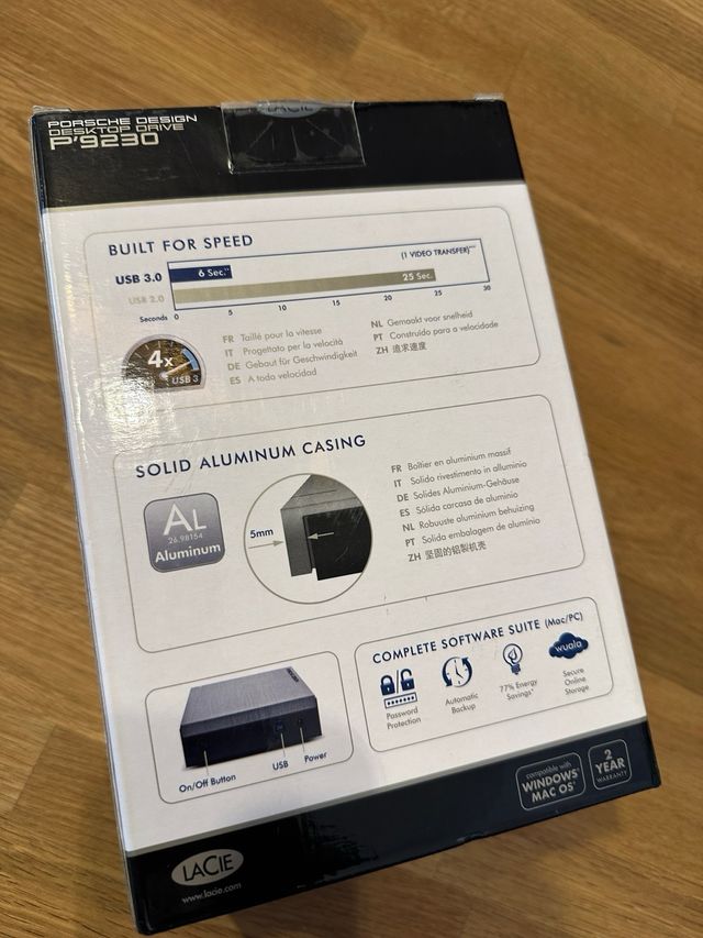 Disco Duro Esterno Porsche Design 1TB