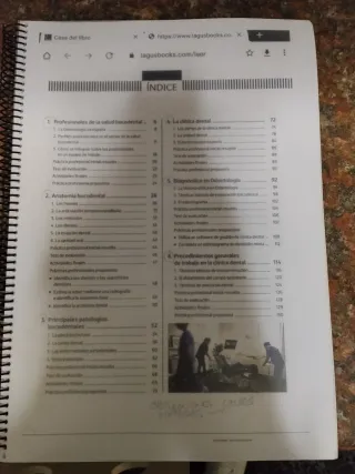 Libro de Odontología grado medio de TCAE