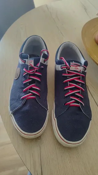 Zapatillas Dunlop Azul y Rojo