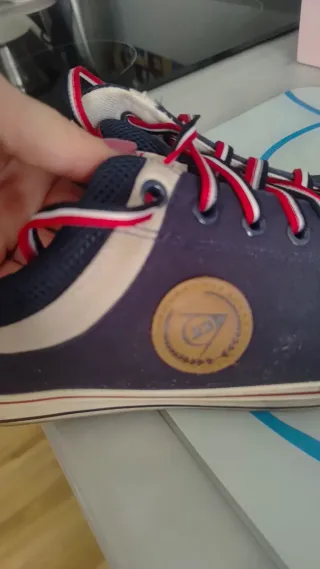 Zapatillas Dunlop Azul y Rojo