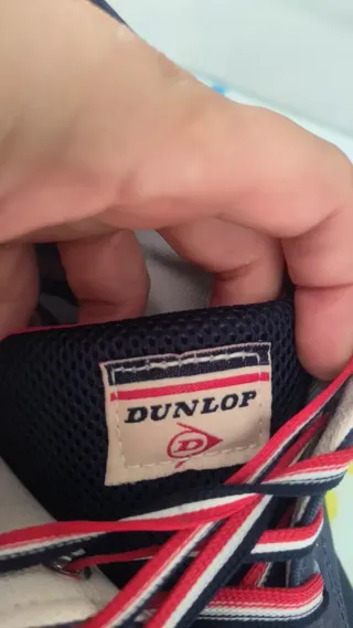 Zapatillas Dunlop Azul y Rojo