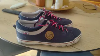 Zapatillas Dunlop Azul y Rojo