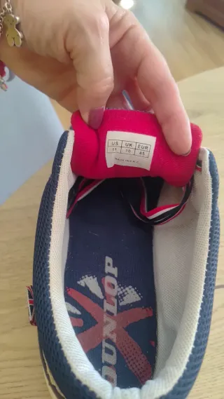 Zapatillas Dunlop Azul y Rojo