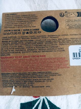 2 Paños Cocina  Algodón