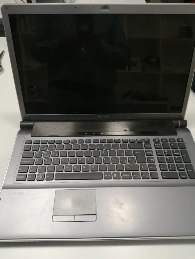Ordenador portátil Sony Vaio gris/plateado