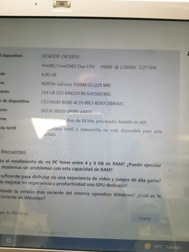 Ordenador portátil Sony Vaio gris/plateado