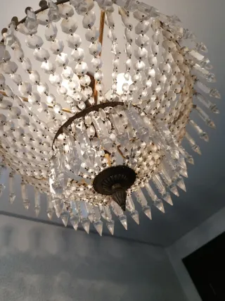 Lámpara de techo colgante de cristal