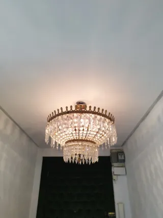 Lámpara de techo colgante de cristal