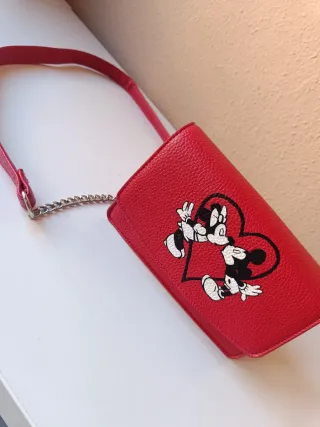 Bolso pintado a mano Minnie y Mickey