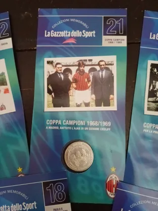 Set 7 Medaglie Milan Gazzetta dello Sport