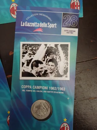 Set 7 Medaglie Milan Gazzetta dello Sport