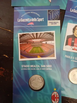 Set 7 Medaglie Milan Gazzetta dello Sport