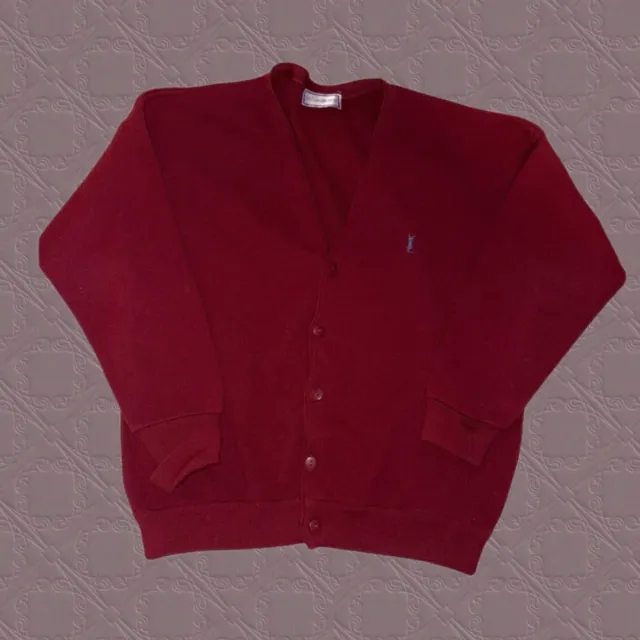 Cardigan Yves Saint Laurent (YSL) vintage bordeaux