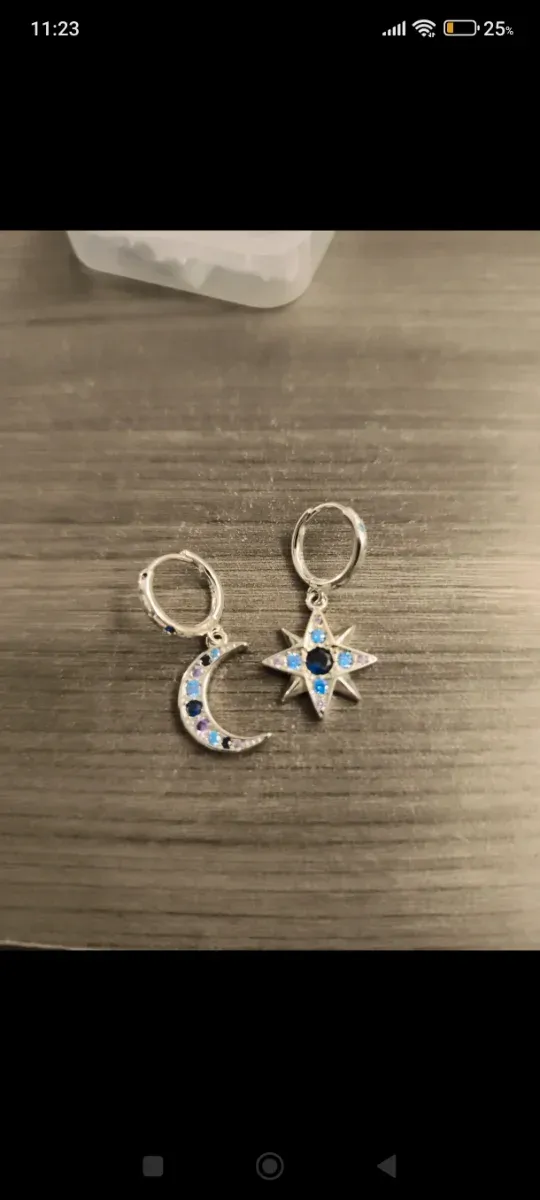 Pendientes Abeja Bañados en Plata Nuevos