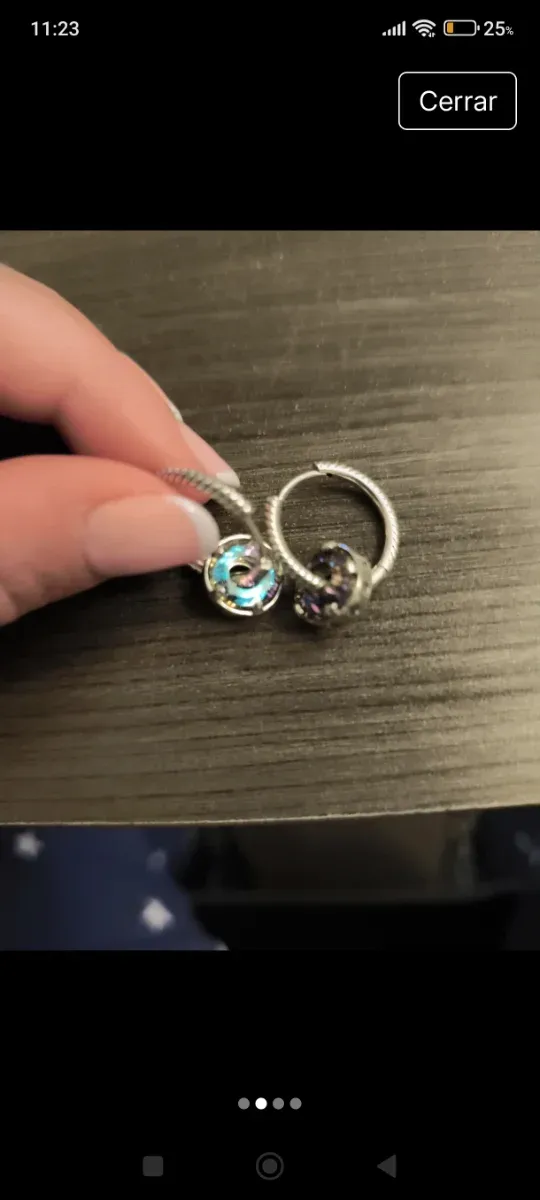 Pendientes Abeja Bañados en Plata Nuevos