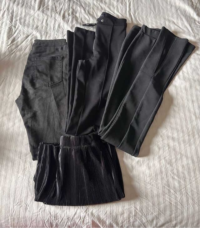 Pack 4 Pantalones y Leggings Negros