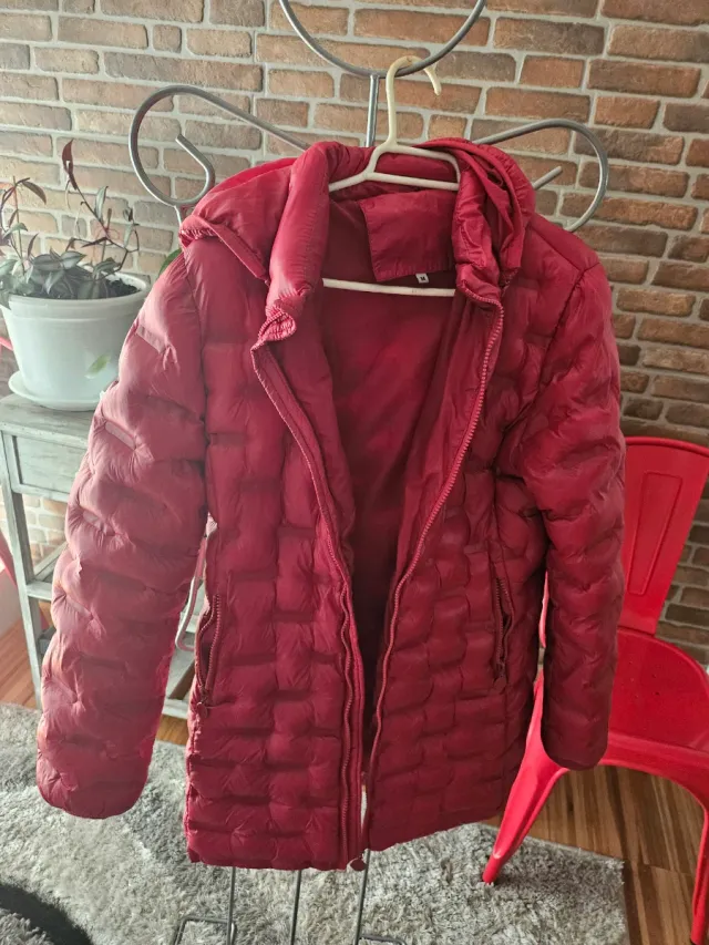 Chaqueta acolchada roja