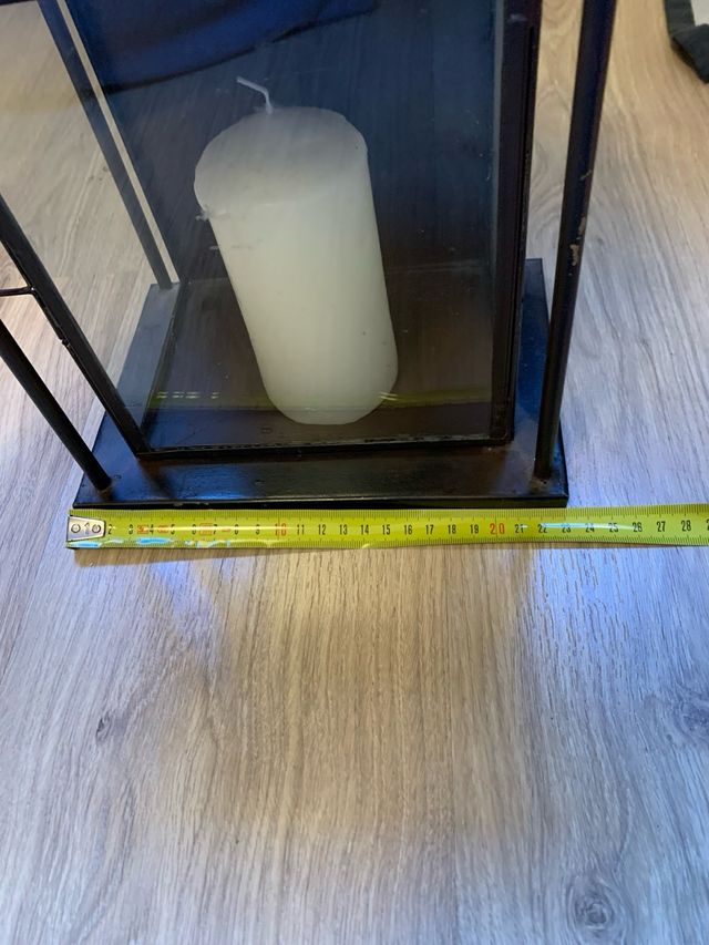 Piccolo fanale in ferro battuto marrone