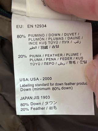 Giubbotto uomo doppiopetto imbottito tg 50