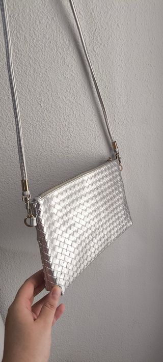 Bolso de fiesta plateado