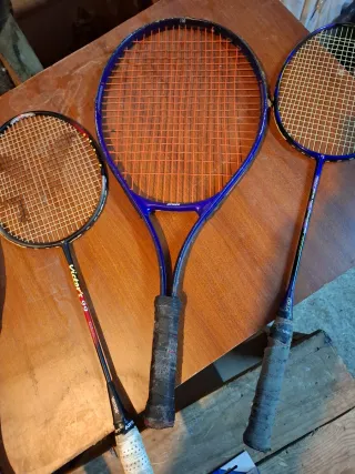 Raquetas Tenis, Bádminton y padel.