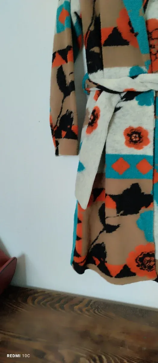 Cappotto Donna Fantasia Floreale Multicolore