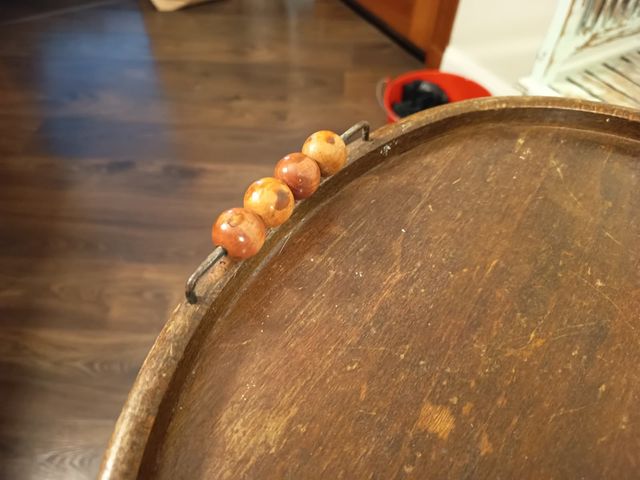 Trona correpasillos in legno antico