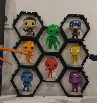 Soporte Pared Hexagonal Funko Pop