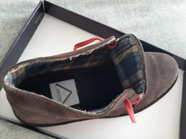 Botines ante marrón talla 42