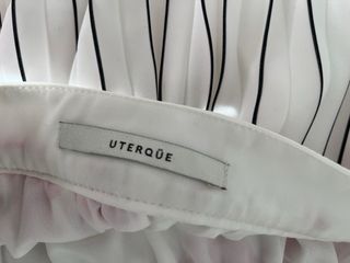 Falda Uterque Plisada Diamantes Rosa y Blanco