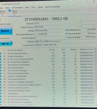 4 Discos Duros 1TB Seagate y WD